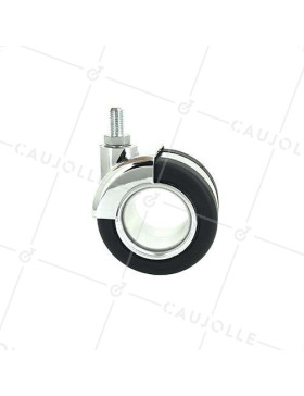 Ruota DESIGN PER MOBILI CON FILETTO DA 8 MM DIAMETRO 65 MM CARICO 50 KG - BURO65TF8