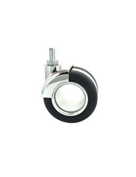 Ruota DESIGN PER MOBILI CON FILETTO DA 8 MM DIAMETRO 65 MM CARICO 50 KG - BURO65TF8