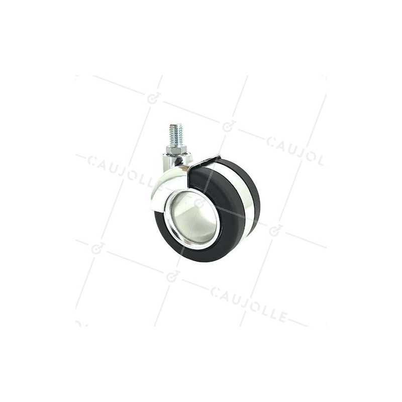 Ruota DI DECORAZIONE CON ASTA FILETTATA DI 10 MM DIAMETRO 65 MM CARICO 50 KG - BURO 65TF10