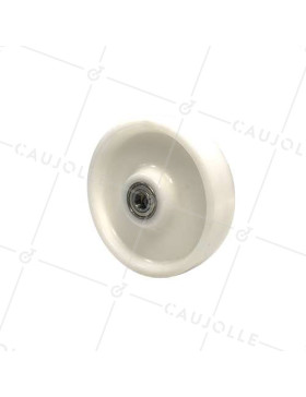 Ruota RENFORZATA IN NYLON DIAMETRO 200 MM CARICO 1000 KG ASSE 20 MM SFERE - S2480 B20 • Caujolle