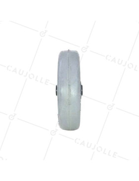 Ruota DI MANUTENZIONE SILENZIOSA IN GOMMA DIAMETRO 125 MM CARICO 65 KG ASSE 8 MM - GAL94