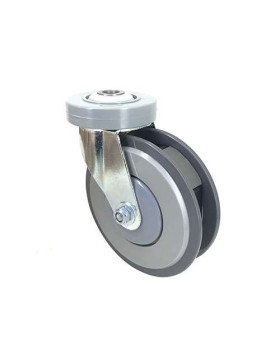 Ruota PER SCALINATA DI CARRELLI IN NYLON DIAMETRO 125 MM CARICO 80 KG - SCALINATA 125 O
