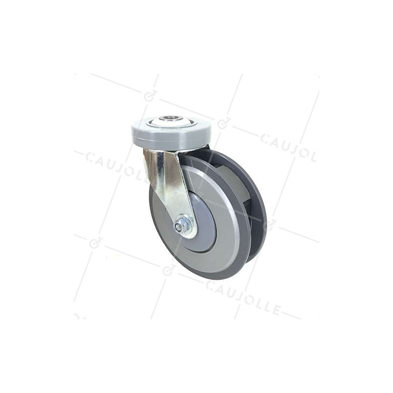 Ruota PER SCALINATA DI CARRELLI IN NYLON DIAMETRO 125 MM CARICO 80 KG - SCALINATA 125 O