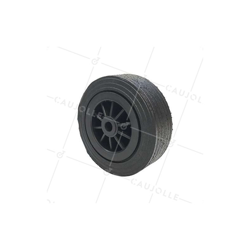 Ruota larga in gomma con cerchione in plastica 250 mm - S2750P