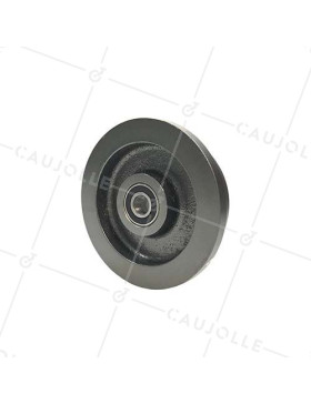 Ruota DI WAGONNET DI MINE IN GHISA DIAMETRO 150 MM PER RAILS DI 35 MM CARICO 1000 KG ASSE 20 MM • Caujolle