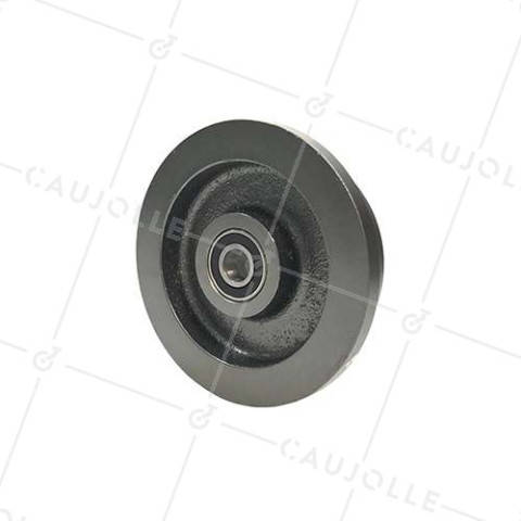 Ruota DI WAGONNET DI MINE IN GHISA DIAMETRO 150 MM PER RAILS DI 35 MM CARICO 1000 KG ASSE 20 MM • Caujolle