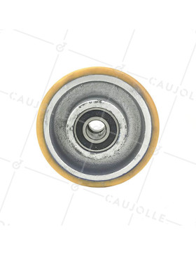 Ruota industriale fasciatura in poliuretano e cerchio in ghisa 125 mm - SFPU125