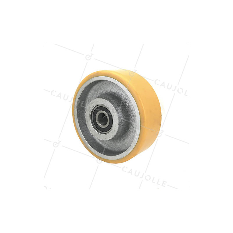 Ruota industriale fasciatura in poliuretano e cerchione in ghisa 150 mm - SFPU150