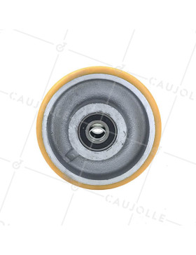 Ruota industriale fasciatura in poliuretano e cerchione in ghisa 150 mm - SFPU150
