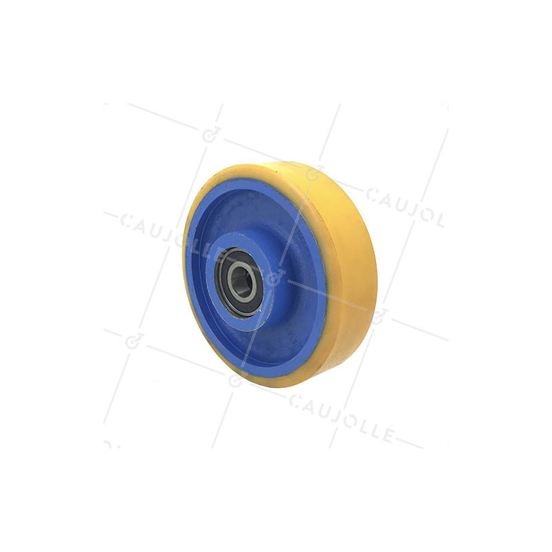 Ruota industriale fasciatura poliuretano e cerchio in ghisa 150mm - SFPU150/50
