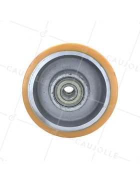 Ruota industriale fasciatura poliuretano e cerchione in ghisa 200mm - SFPU200