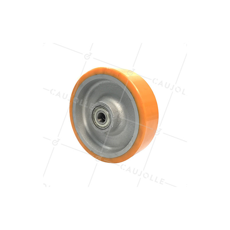 Ruota industriale fasciatura in poliuretano e cerchio in ghisa 250mm - SFPU250