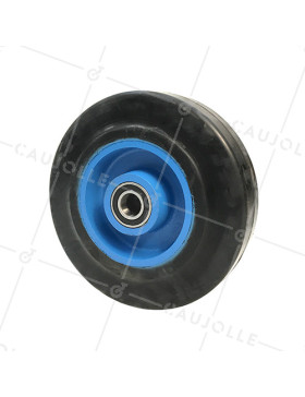 Ruota IN GHISA Fasciatura FLESSIBILE DIAMETRO 300 MM CARICO 800 KG ASSE 35 MM - S2750F300 • Caujolle