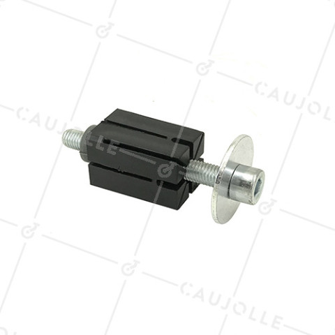 DOUILLE DI FISSAGGIO ESPANDIBILE PER TUBO QUADRATO DA 30 MM A 32 MM INTERNO E Ruota CON FORO DA 10 A 12 MM • Caujolle