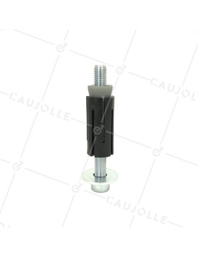 DOUILLE DI FISSAGGIO ESPANSIVA PER TUBO ROTONDO DI 22 mm A 24 mm INTERNO E Ruota A FORO DI 10 A 12 MM