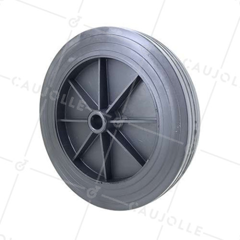 Ruota DI MANUTENZIONE PVC DIAMETRO 250 MM CARICO 100 KG ASSE 20 MM - S2000PVCA20 • Caujolle