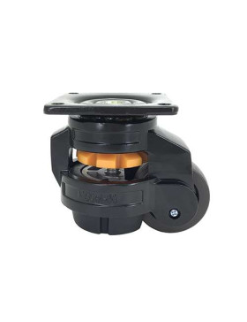 RUOTA PIVOTANTE TRASFORMABILE IN PIEDE FISSO ANTI VIBRAZIONI DIAMETRO 50 MM CARICO 250 KG - STABILIZZATORE 50