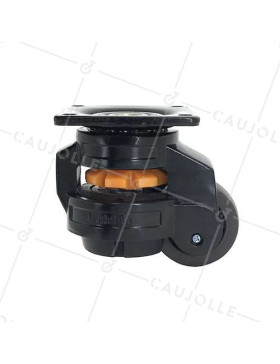 RUOTA PIVOTANTE TRASFORMABILE IN PIEDE FISSO ANTI VIBRAZIONI DIAMETRO 50 MM CARICO 250 KG - STABILIZZATORE 50