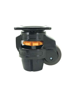 RUOTA PIVOTANTE TRASFORMABILE IN PIEDE FISSO ANTI VIBRAZIONI DIAMETRO 50 MM CARICO 250 KG - STABILIZZATORE 50