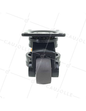 RUOTA PIVOTANTE TRASFORMABILE IN PIEDE FISSO ANTI VIBRAZIONI DIAMETRO 50 MM CARICO 250 KG - STABILIZZATORE 50