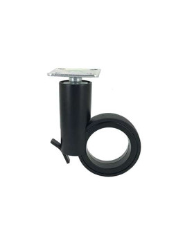 Ruota FUTURISTICA NERA A PLATINO DIAMETRO 65 MM CARICO 30 KG - GRAVITY65PN