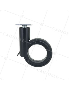 Ruota FUTURISTA NERA A Piastra DIAMETRO 90 MM CARICO 35 KG - GRAVITY90PN