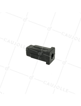 EMBOUT DE FIXATION PER TUBO QUADRATO DI 20 MM ESTERNO / 17 MM INTERNO PER Ruota CON FORO DI 8 MM • Caujolle