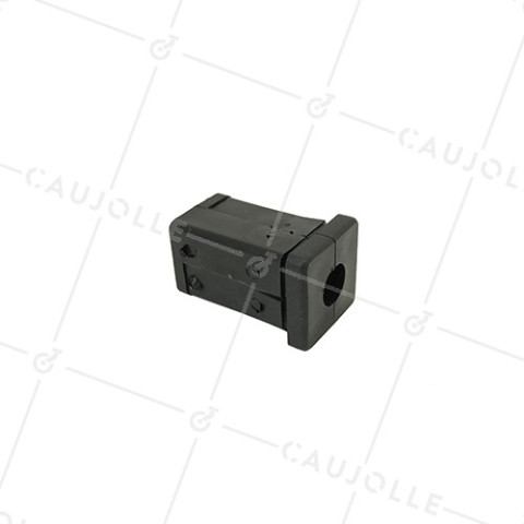 EMBOUT DE FIXATION PER TUBO QUADRATO DI 25 MM ESTERNO / 22 MM INTERNO PER Ruota A FORO DI 10 MM • Caujolle