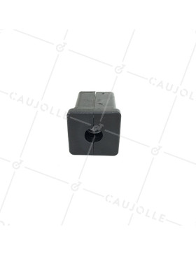 Embout di fissaggio per ruota con foro di fissaggio 10 mm e tubo quadrato 30 mm