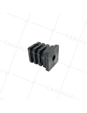 EMBOUT DI FISSAGGIO PER TUBO QUADRATO DI 35MM ESTERNO / 31 MM INTERNO PER Ruota CON FORO DI 10 MM • Caujolle