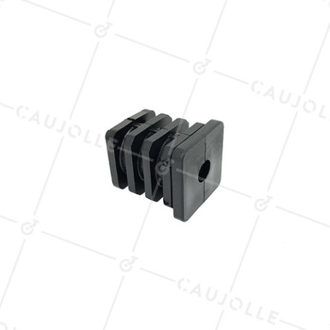 EMBOUT DI FISSAGGIO PER TUBO QUADRATO DI 35MM ESTERNO / 31 MM INTERNO PER Ruota CON FORO DI 10 MM • Caujolle