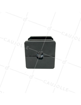 Embout di fissaggio per ruota con foro di fissaggio 12 mm e tubo quadrato 50 mm