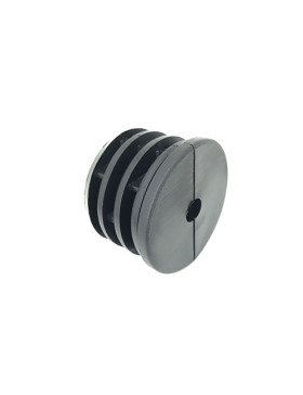 Embout di fissaggio per ruota con foro di fissaggio 10mm e tubo rotondo 60mm spessore 2,5mm