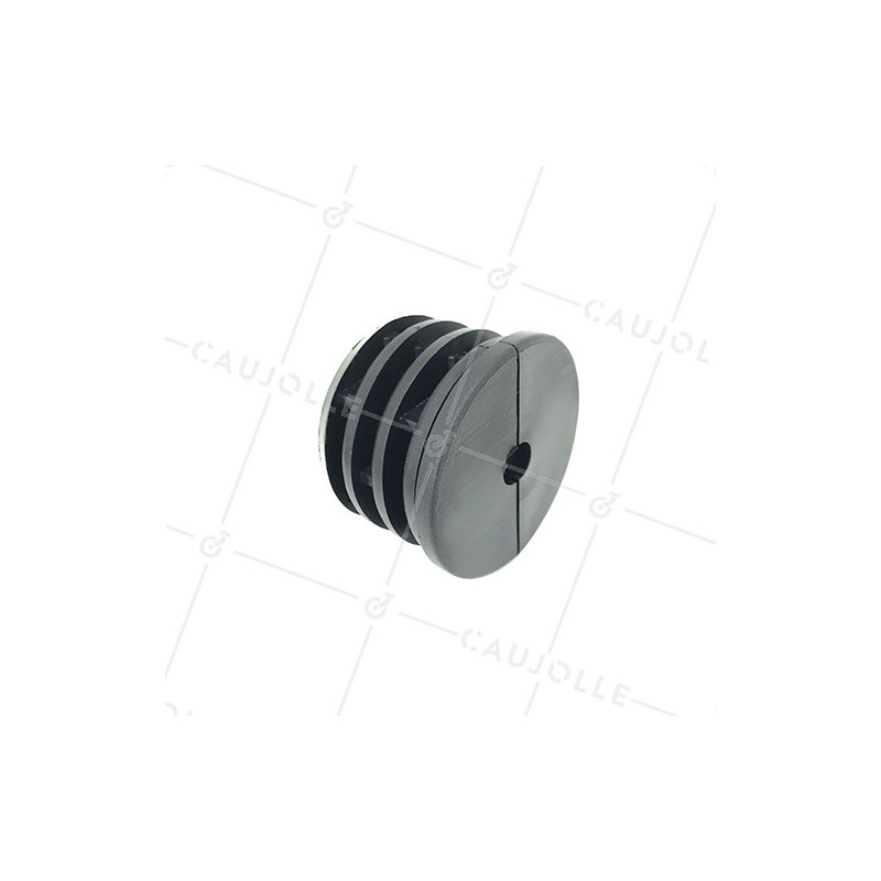 Embout di fissaggio per ruota con foro di fissaggio 10mm e tubo rotondo 60mm spessore 2,5mm