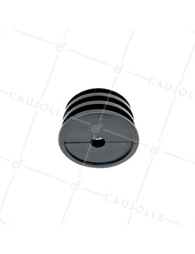 Embout di fissaggio per ruota con foro di fissaggio 10 mm e tubo rotondo 60 mm