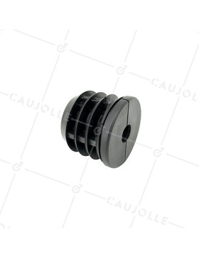 EMBOUT DE FISSAGGIO PER TUBO TONDO DI 50 MM ESTERNO / 47 MM INTERNO PER Ruota CON FORO DI 12 MM • Caujolle