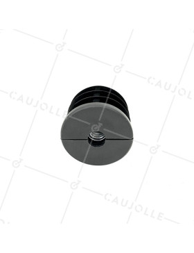 Embout di fissaggio per ruota con foro di fissaggio 12 mm e tubo rotondo 50 mm