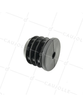 EMBOUT DE FIXATION PER TUBO TONDO DI 50 MM ESTERNO / 47 MM INTERNO PER Ruota CON FORO DI 10 MM • Caujolle
