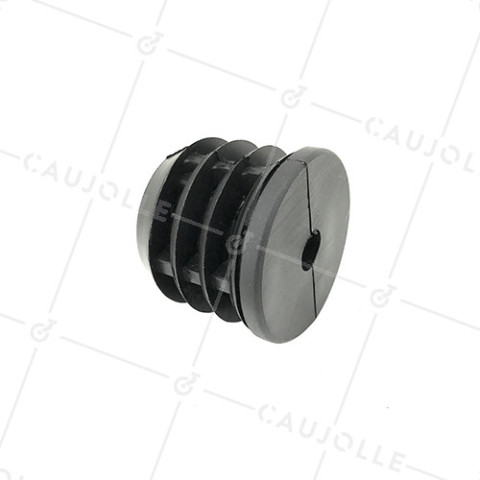 EMBOUT DE FIXATION PER TUBO TONDO DI 50 MM ESTERNO / 47 MM INTERNO PER Ruota CON FORO DI 10 MM • Caujolle