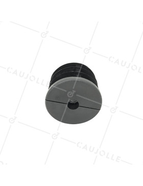 Embout di fissaggio per ruota con foro di fissaggio 10 mm e tubo rotondo 50 mm