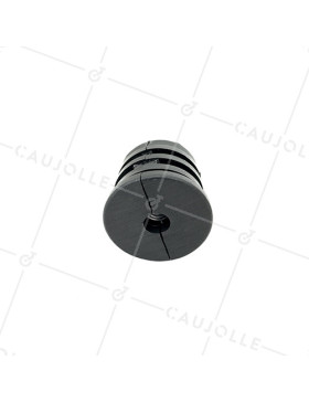 Embout di fissaggio per ruota con foro di fissaggio 10 mm e tubo rotondo 45 mm
