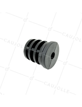 EMBOUT DE FISSAGGIO PER TUBO TONDO DI 40 MM ESTERNO / 36 MM INTERNO PER Ruota CON FORO DI 10 MM • Caujolle