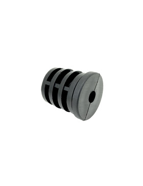 Embout di fissaggio per ruota con foro di fissaggio 10 mm e tubo tondo 40 mm