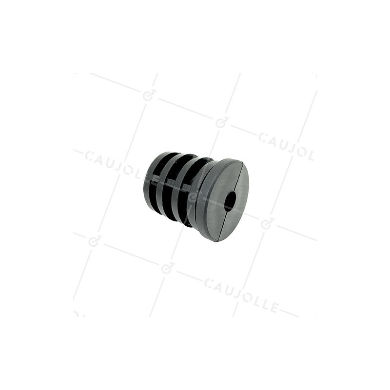 Embout di fissaggio per ruota con foro di fissaggio 10 mm e tubo tondo 40 mm