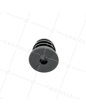 Embout di fissaggio per ruota con foro di fissaggio 10 mm e tubo tondo 40 mm