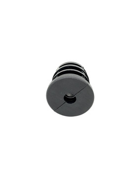 Embout di fissaggio per ruota con foro di fissaggio 10 mm e tubo tondo 40 mm