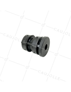 EMBOUT DE FISSAGGIO PER TUBO ROTONDO DI 35 MM ESTERNO / 32 MM INTERNO PER Ruota CON FORO DI 10 MM • Caujolle