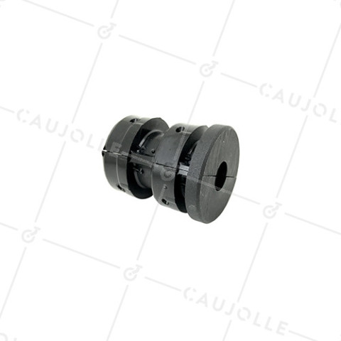EMBOUT DE FISSAGGIO PER TUBO ROTONDO DI 35 MM ESTERNO / 32 MM INTERNO PER Ruota CON FORO DI 10 MM • Caujolle