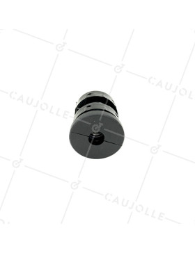Embout di fissaggio per ruota con foro di fissaggio 10 mm e tubo tondo 35 mm