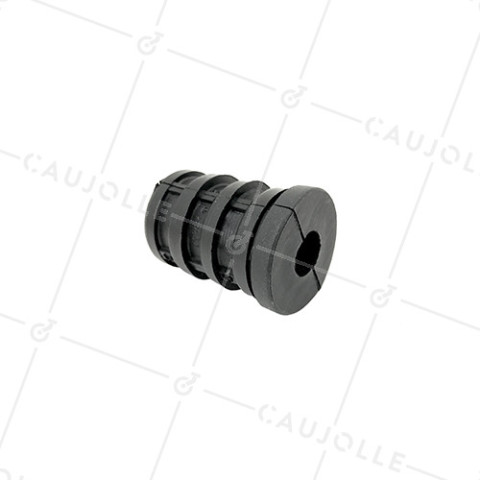 EMBOUT DE FISSAGGIO PER TUBO TONDO DI 30 MM ESTERNO / 27 MM INTERNO PER Ruota CON FORO DI 10 MM • Caujolle